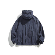 Hooded sun protection clothing for men and women's casual skin clothing