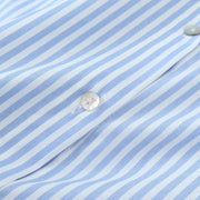 TRAF Stripe Shirt Dress Women  Fashion Loose Long Dresses For Woman Clothing Irregular Casual Dress Vintage Ladies Dresses