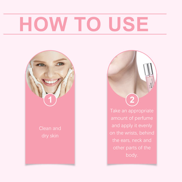 Rose Elegant Roll-On Perfume Women's Wrist Long-Lasting Light Fragrance Fresh Floral Roses Keep Perfume Perfume