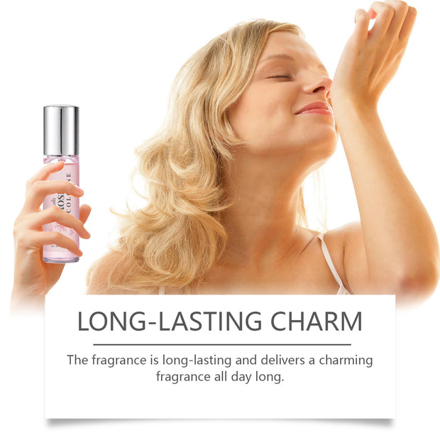 Rose Elegant Roll-On Perfume Women's Wrist Long-Lasting Light Fragrance Fresh Floral Roses Keep Perfume Perfume